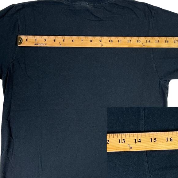 Bay Island Sportswear Orlando Tee Shirt Black Short Sleeve Crew Neck Medium - Picture 6 of 11